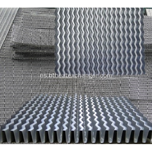 Aletas intercambiadoras de calor: Aletas de aluminio / cobre / SS
